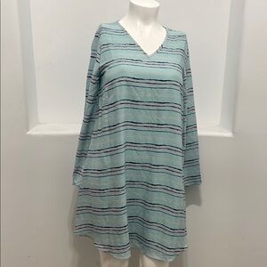 PinkBlush Casual Striped V-Neck Tunic